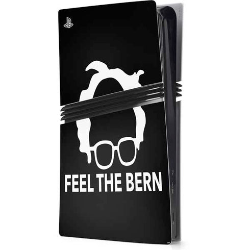 Feel The Bern Outline PS5 Pro Console Skin